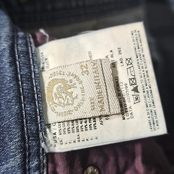 Diesel Ronhy Blue Jeans Size 32 - Picture 5 of 8